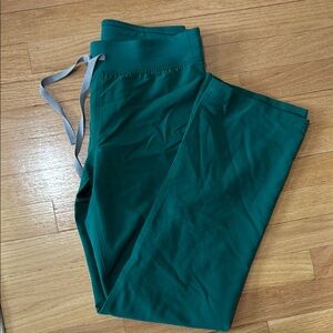 FIGS Green Wide Leg Scrub Pants